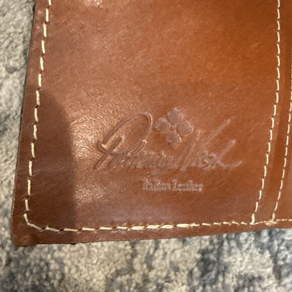 Patricia Nash Vintage Old World Traveler Italian Leather Trifold Large Wallet - Picture 7 of 8